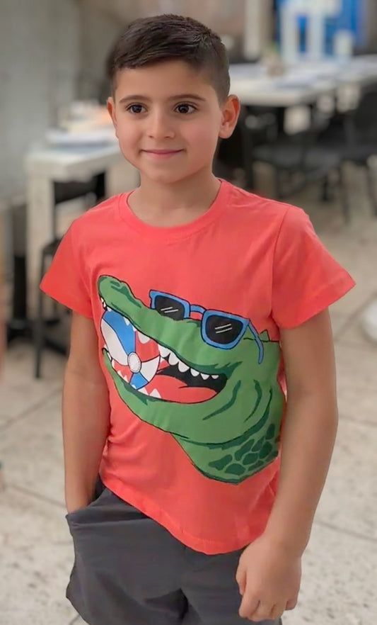 Coastal Crocodile Tee