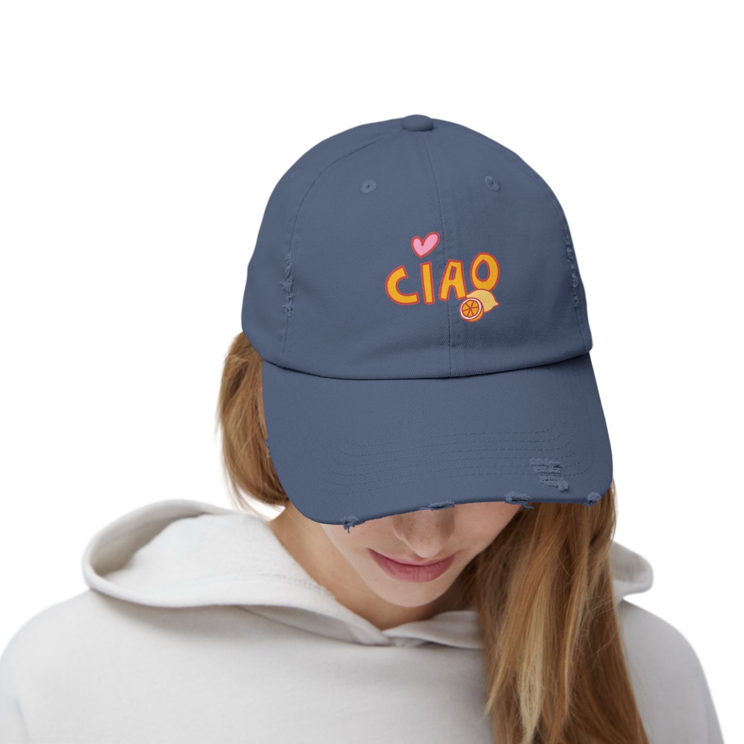 Ciao, Amore Distressed Hat
