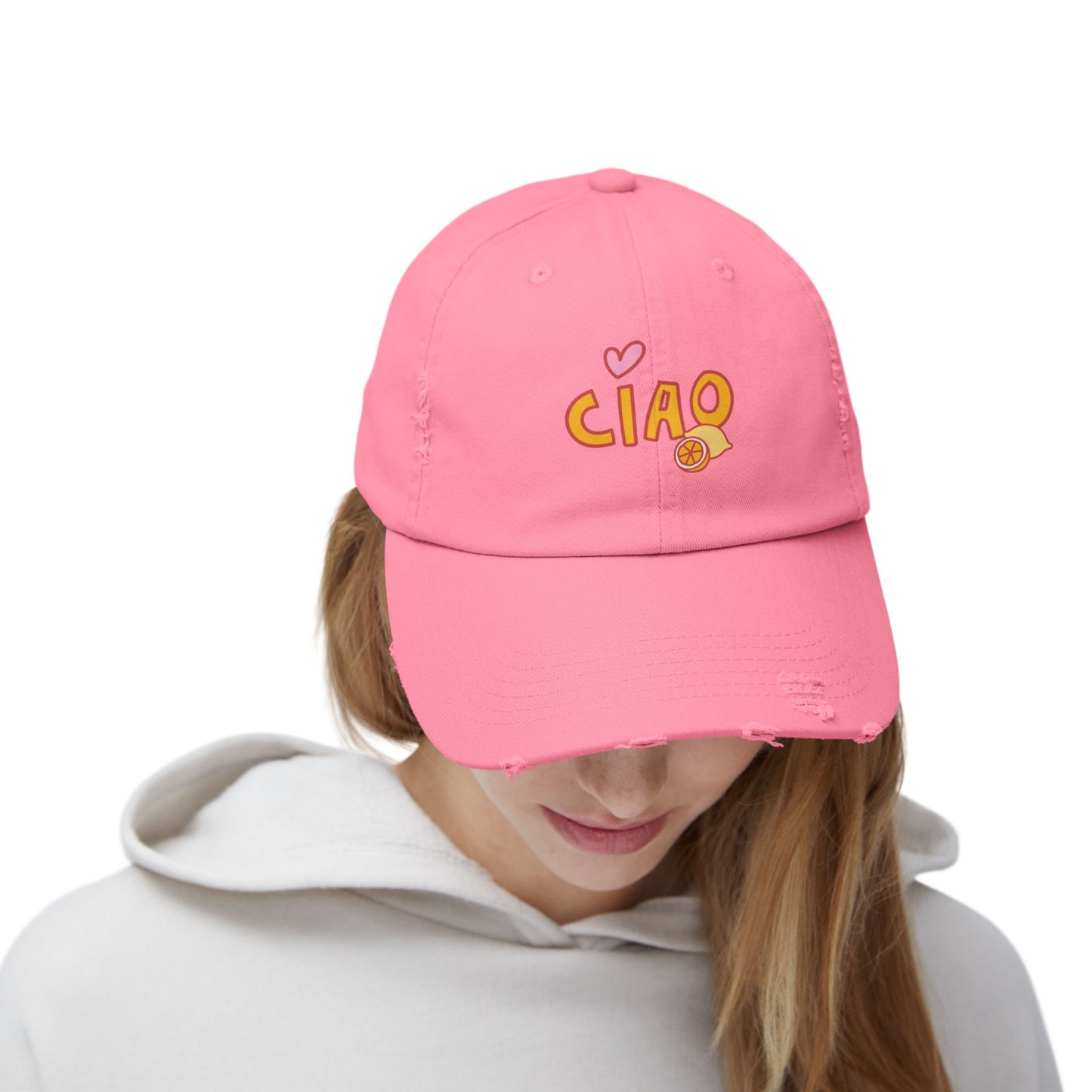 Ciao, Amore Distressed Hat
