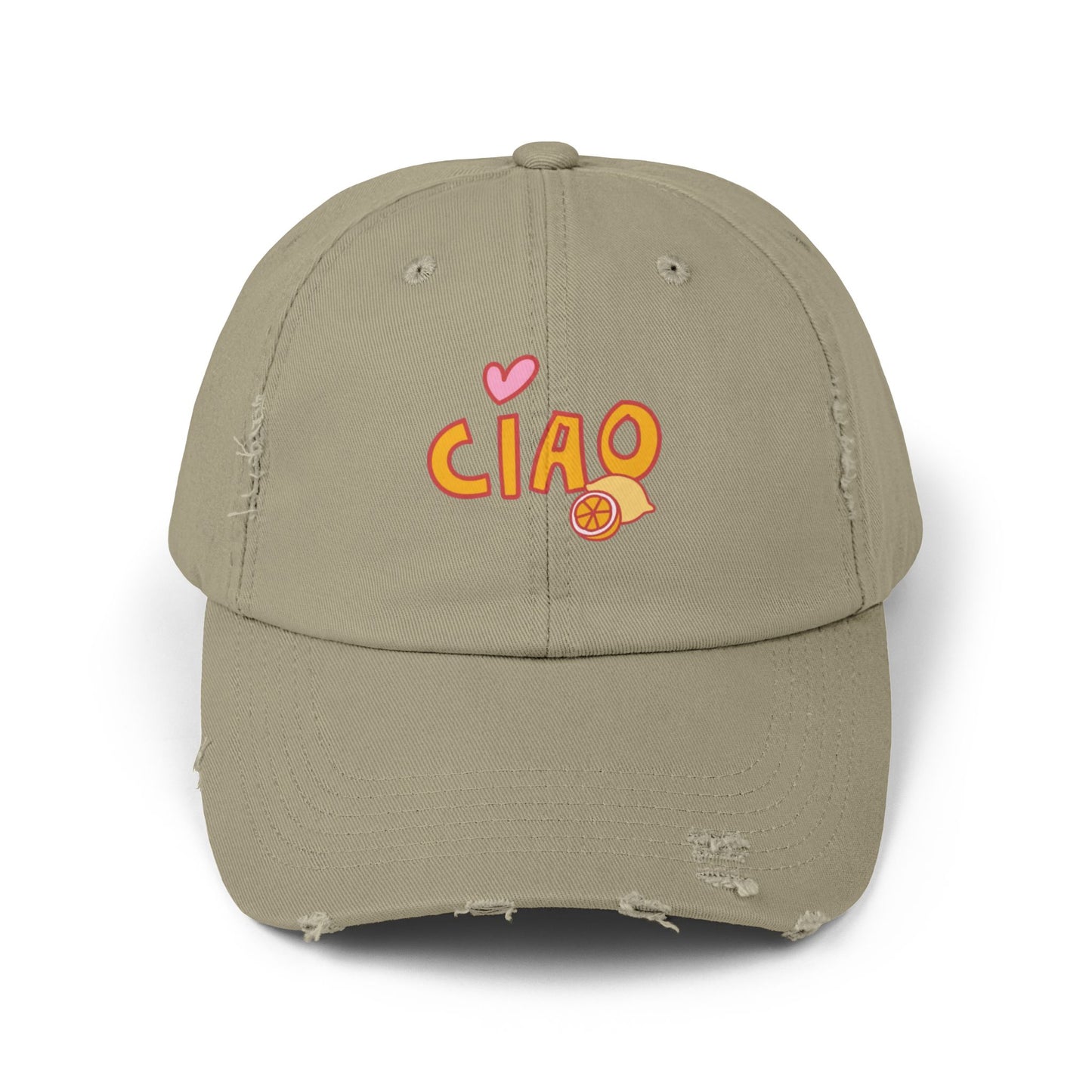 Ciao, Amore Distressed Hat