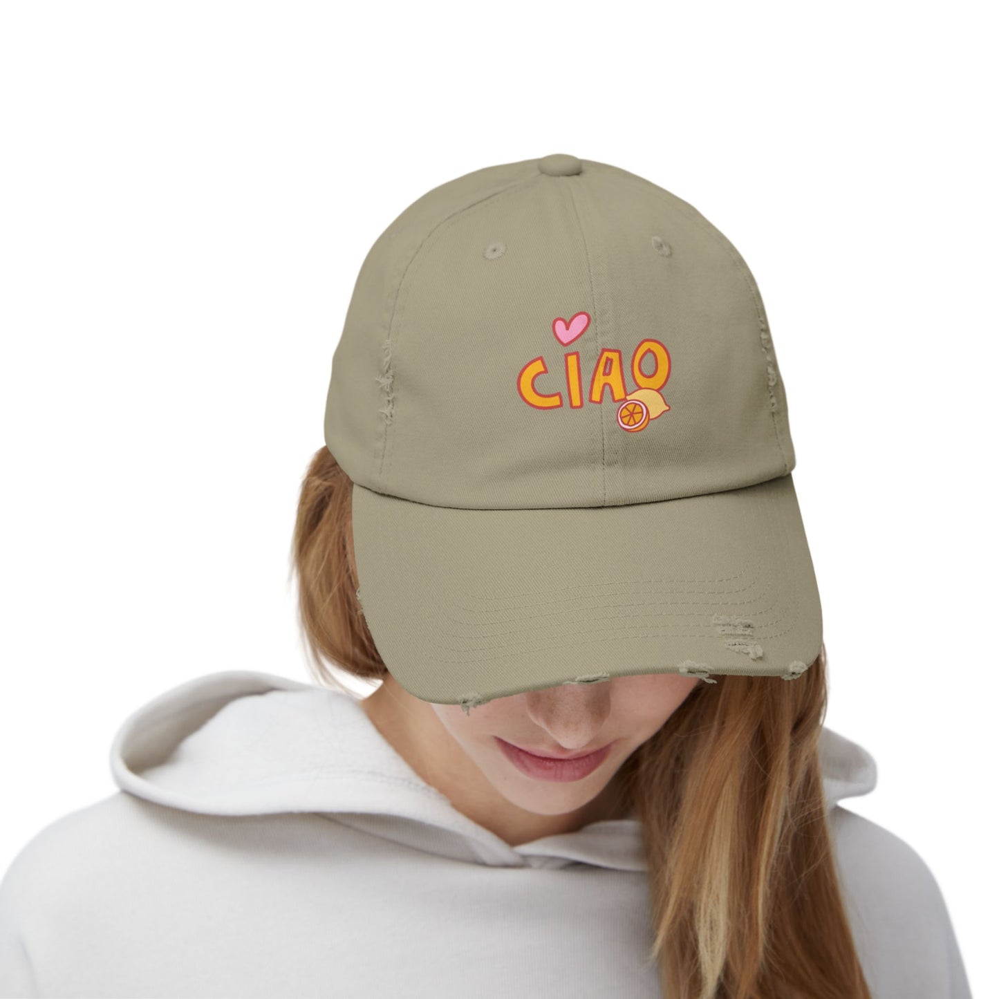 Ciao, Amore Distressed Hat