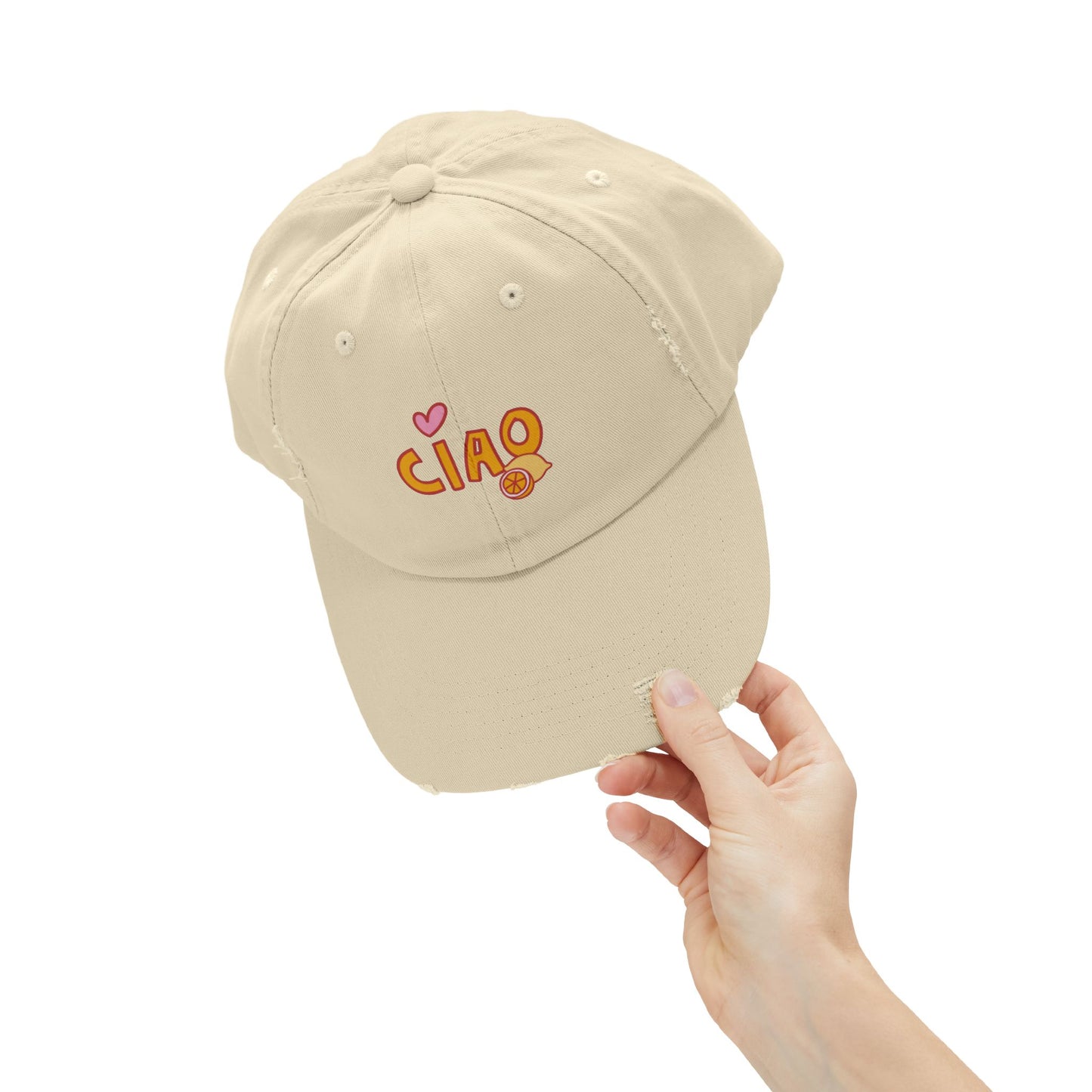 Ciao, Amore Distressed Hat