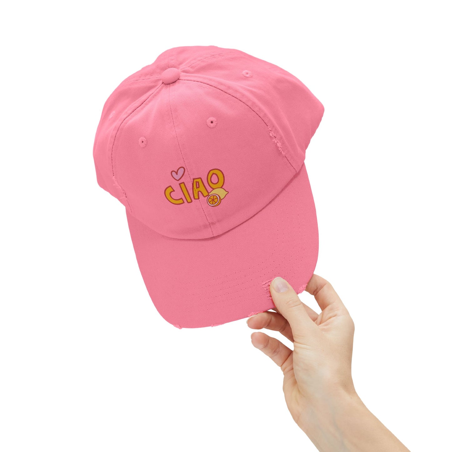 Ciao, Amore Distressed Hat