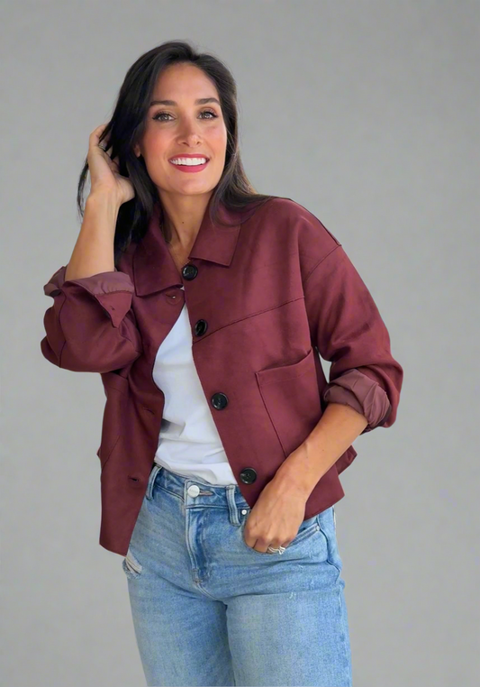 Patch Pocket Suede Jacket