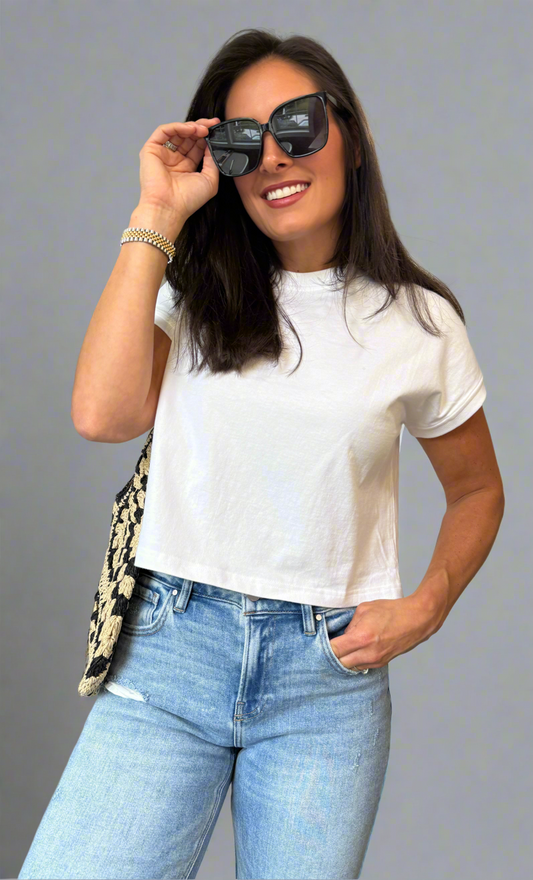 Clean Cut Tee (WHITE)