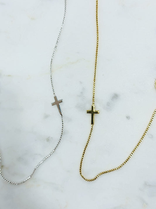 Fleece Legging & Cross Necklace Bundle