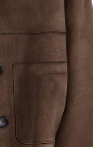 Patch Pocket Suede Jacket