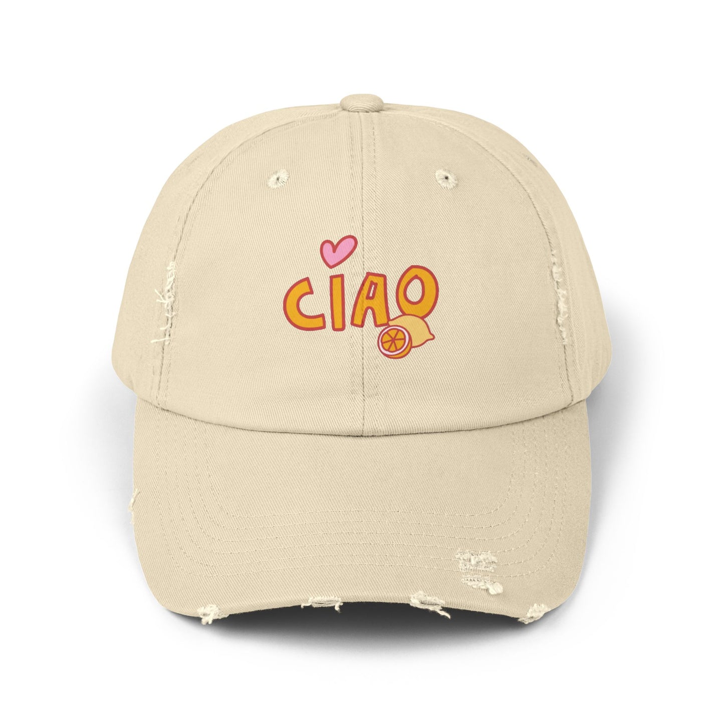 Ciao, Amore Distressed Hat