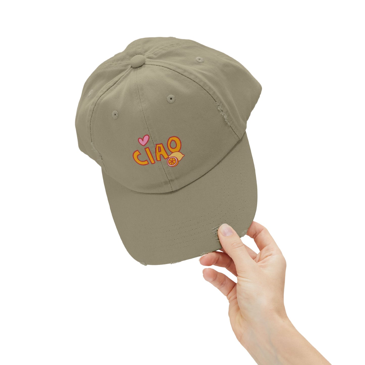 Ciao, Amore Distressed Hat