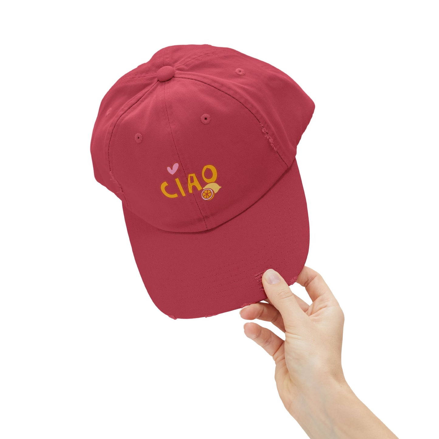 Ciao, Amore Distressed Hat