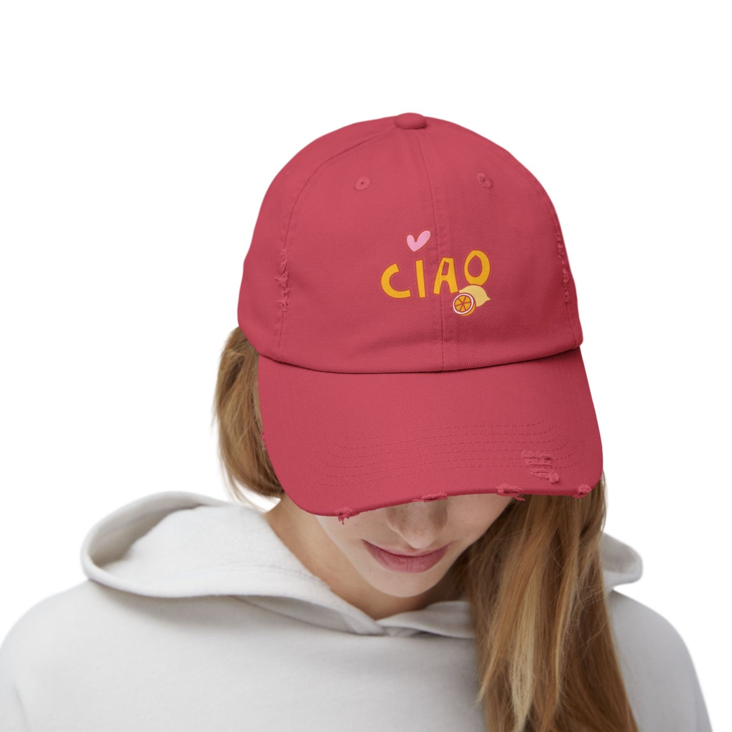 Ciao, Amore Distressed Hat