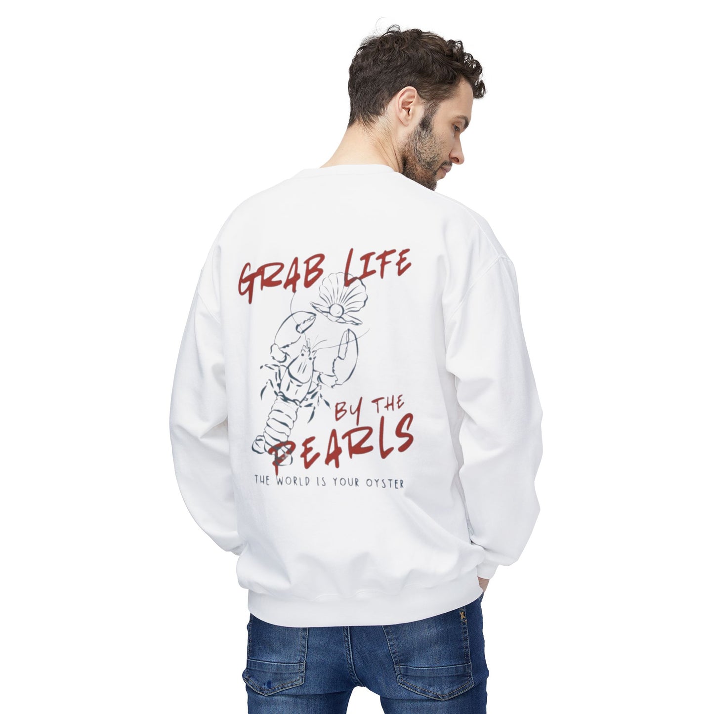Grab Life by the Pearls Fleece Sweatshirt