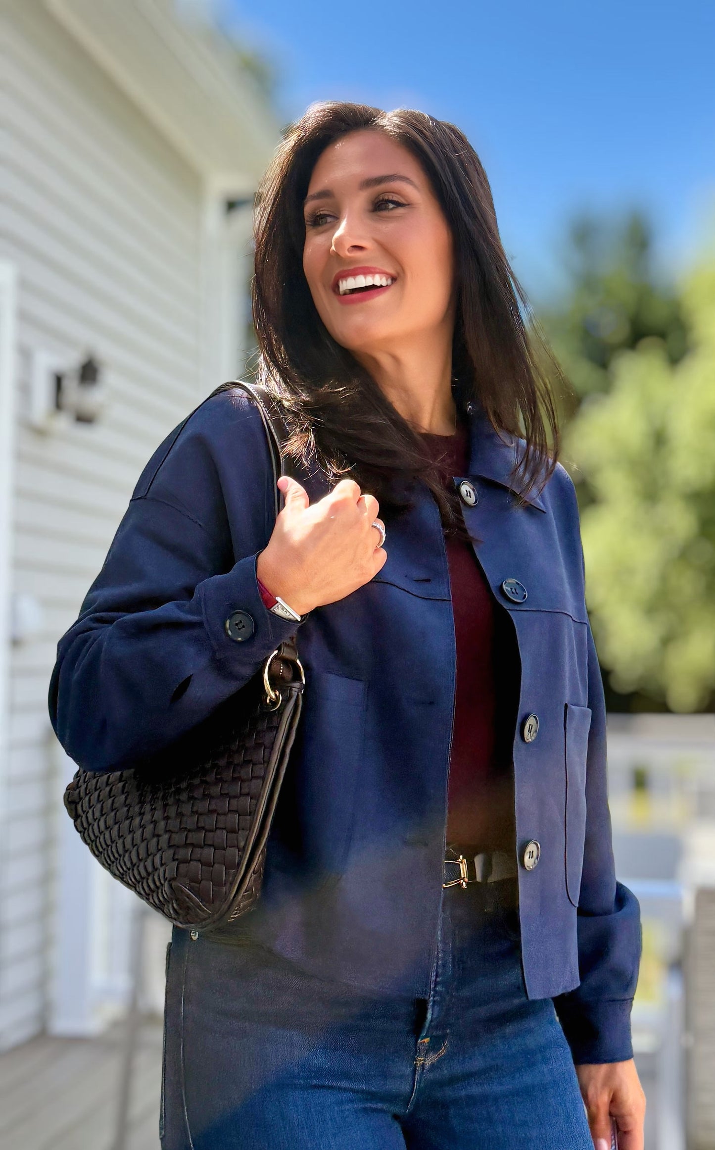 Patch Pocket Suede Jacket