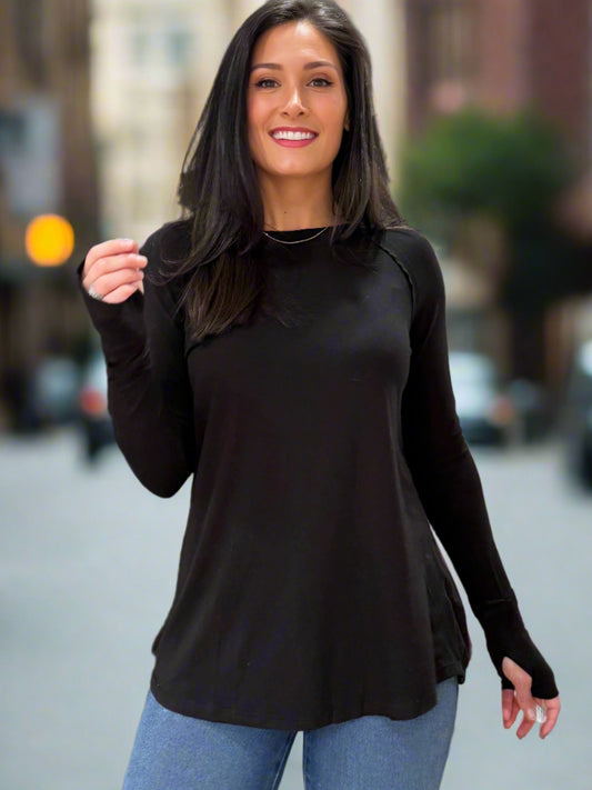 Essential Raglan Long Sleeve