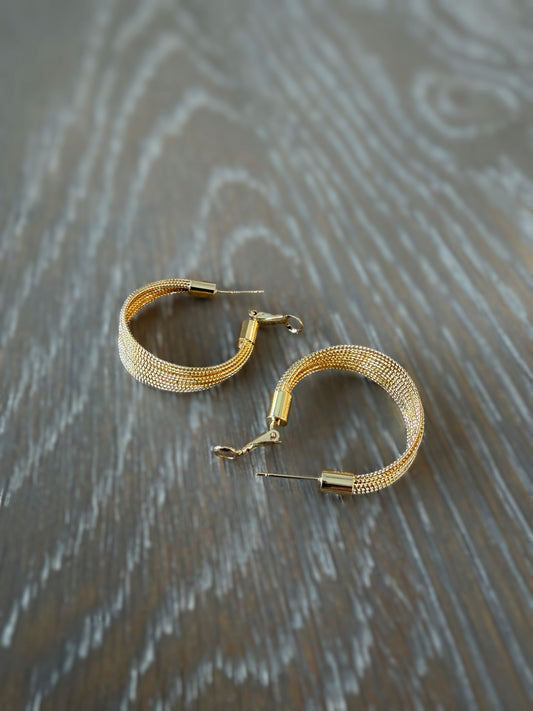 Gilded Rope Hoops