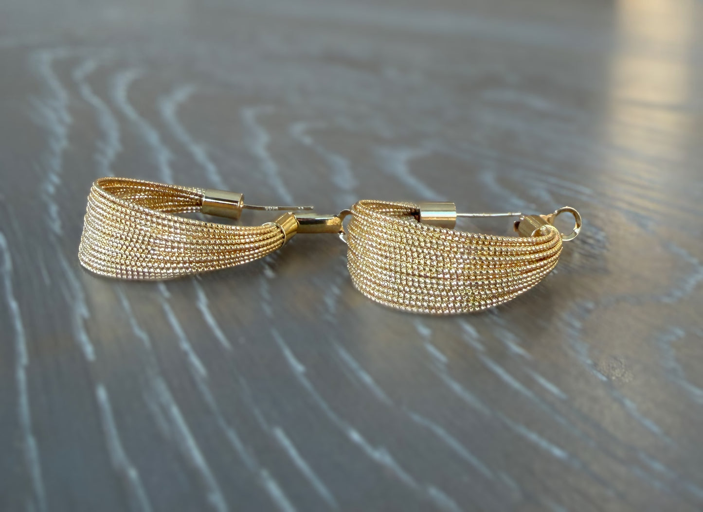 Gilded Rope Hoops