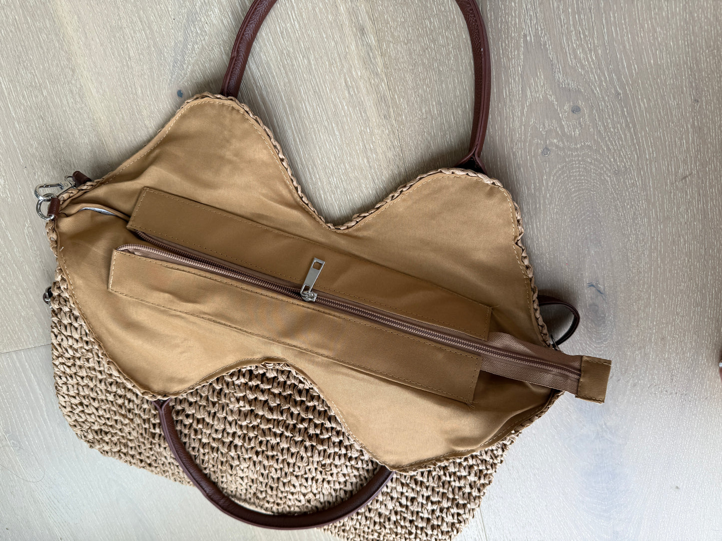 Brunch Envy Woven Shoulder Bag