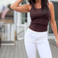Mid Rise Tummy Control Jeans