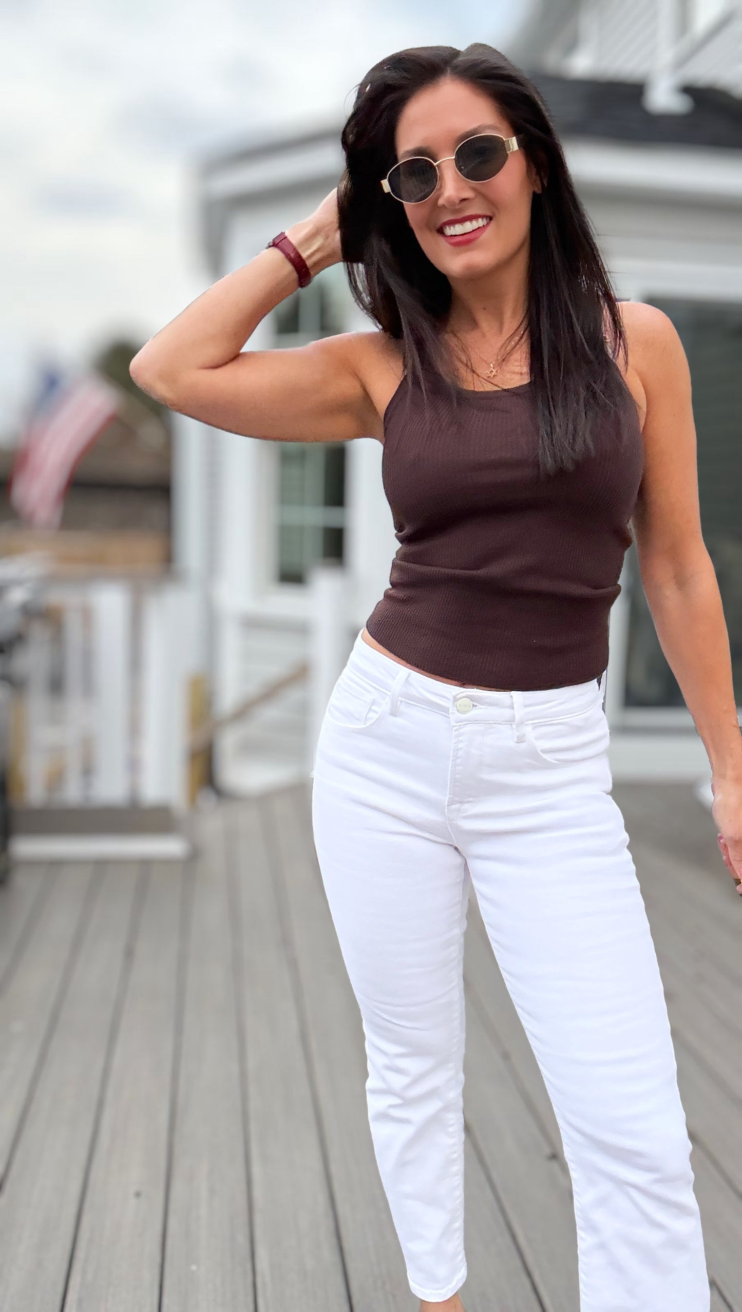 Mid Rise Tummy Control Jeans