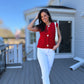 Amore Button Down Sweater Vest