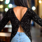 Twinkle and Turn Sequin Top