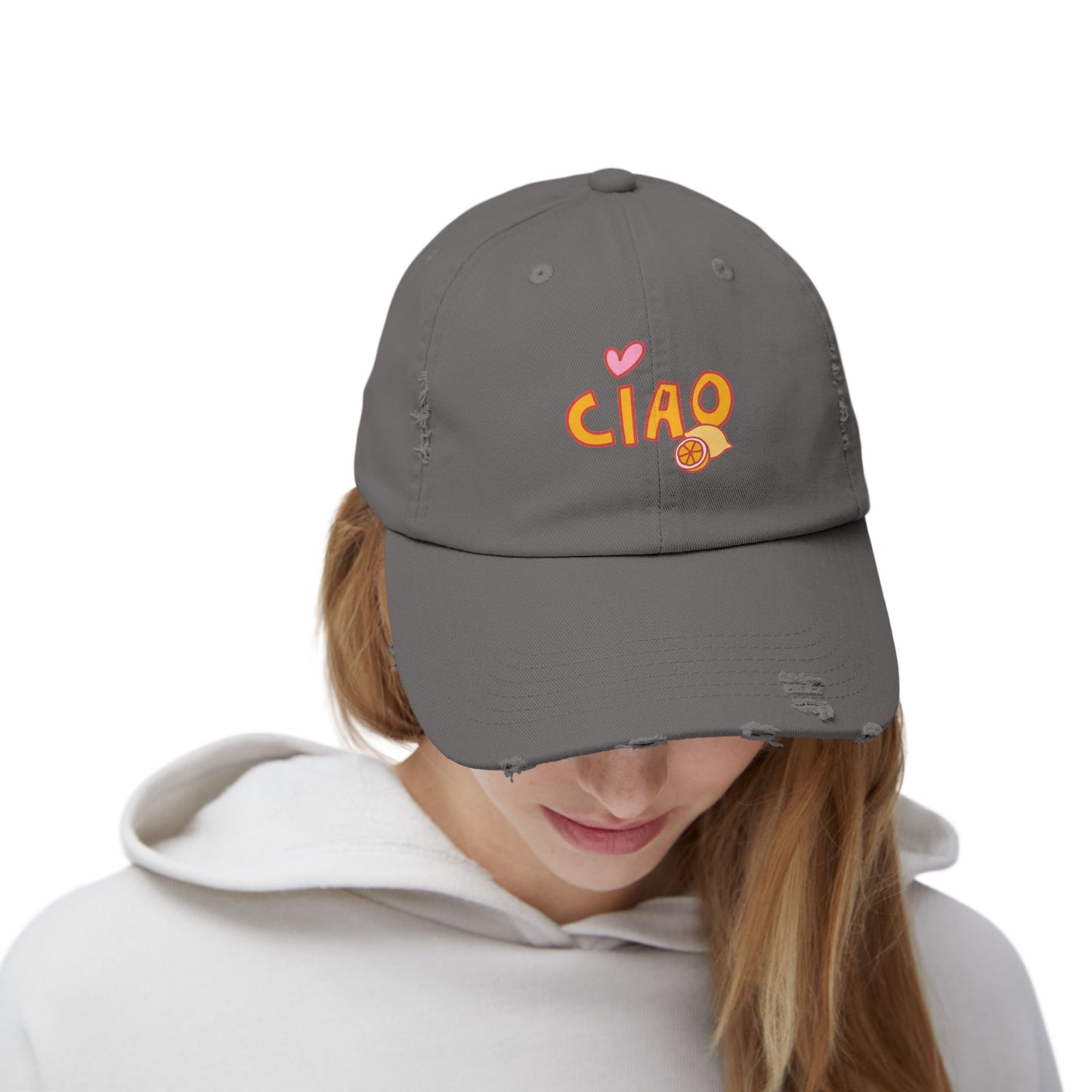 Ciao, Amore Distressed Hat