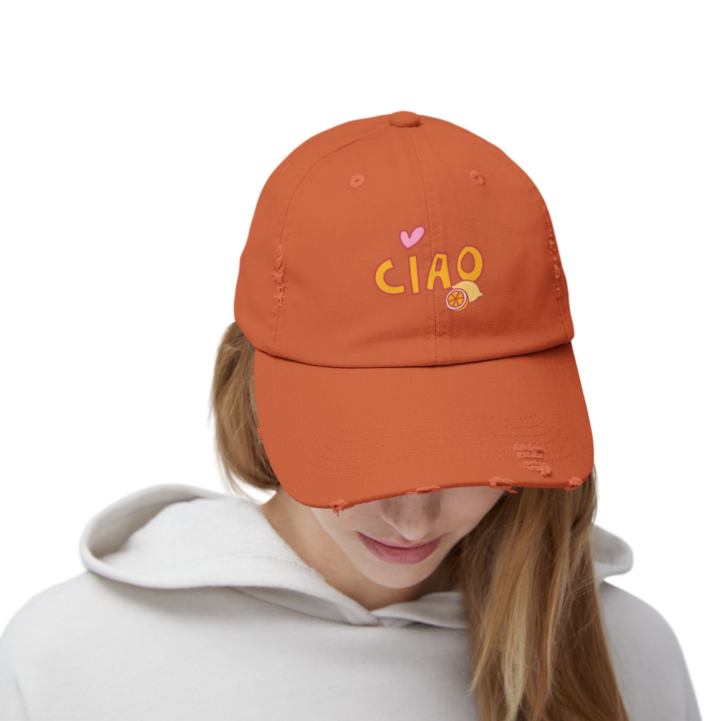 Ciao, Amore Distressed Hat