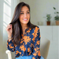 Perfect Bloom Notched Collar Blouse