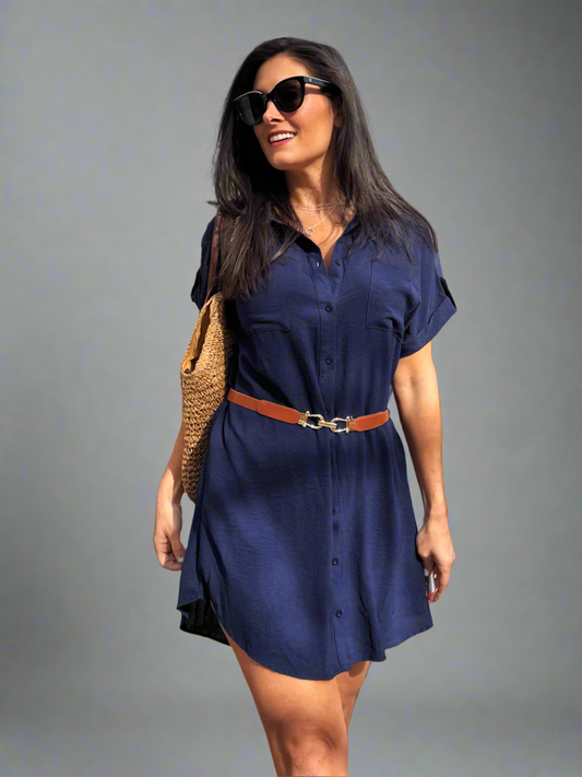 Summer Friday Woven Shirt Dress