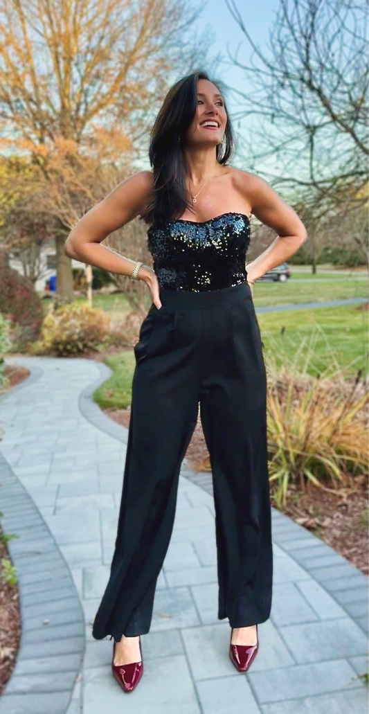 Champagne Shimmer Jumpsuit