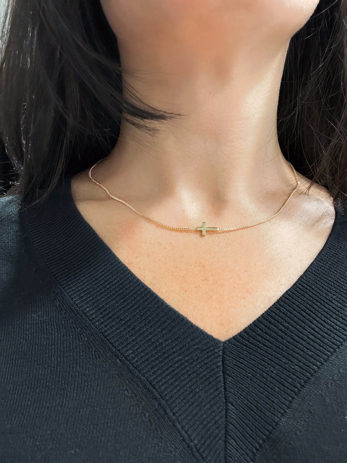 Divine Simplicity Cross Necklace