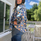 Vintage Charm Floral Denim Jacket