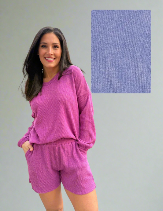 Weekend Warrior Lounge Set (PERIWINKLE)
