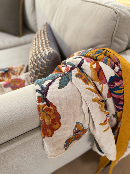 Floral Atelier Luxe Throw