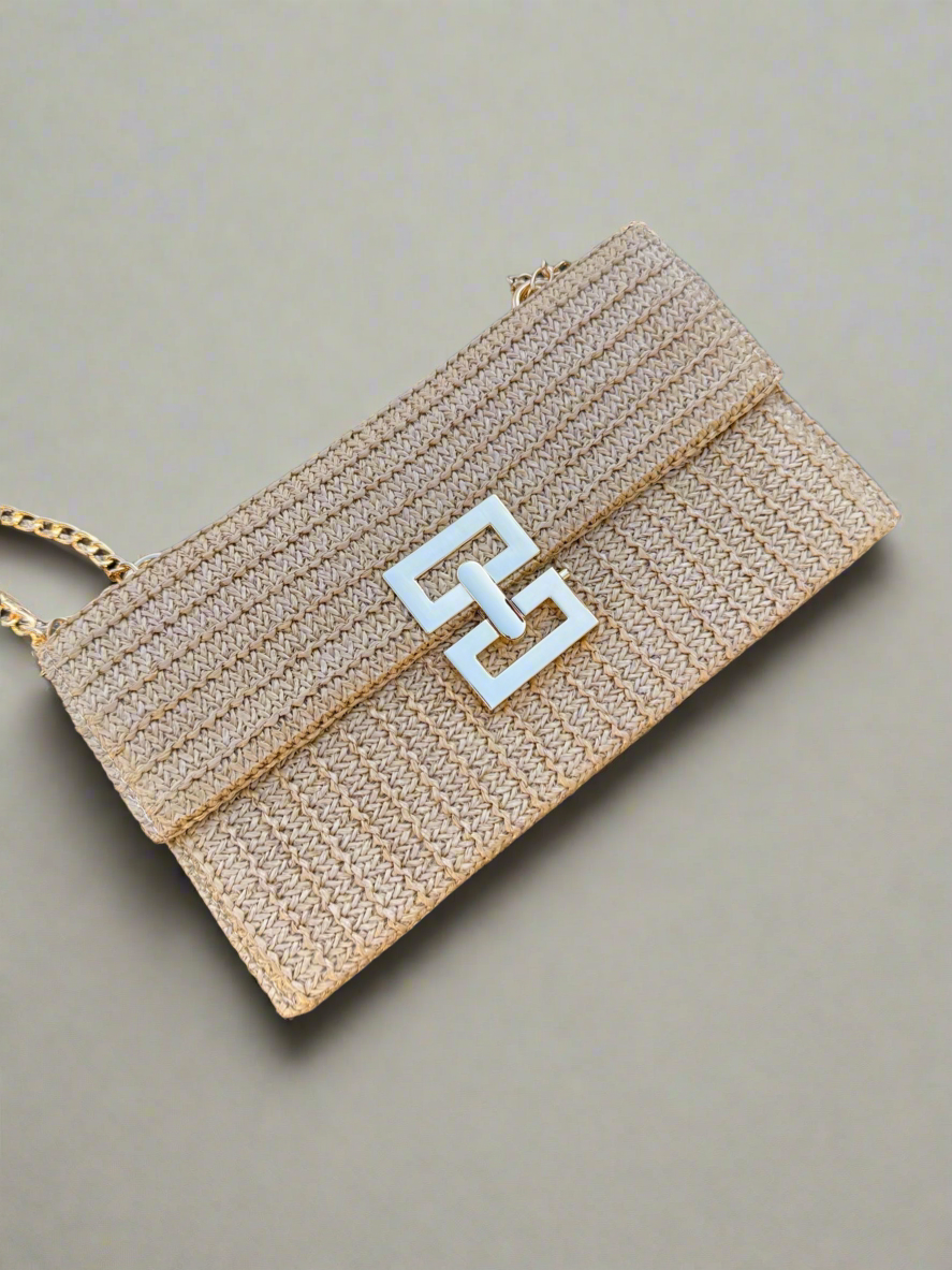 Seasonal Essential Envelope Purse with Chain