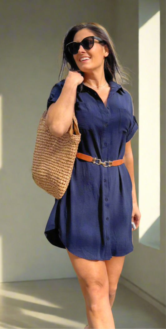 Summer Friday Woven Shirt Dress