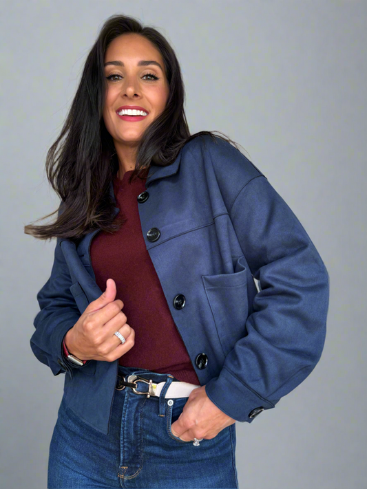 Patch Pocket Suede Jacket