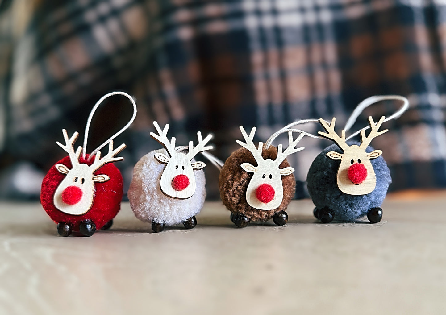 Reindeer Pom Crew (4 pc)