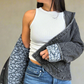 JP Signature Quilted Snap Down Denim Jacket