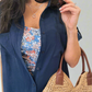 Brunch Envy Woven Shoulder Bag