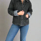 JP Signature Quilted Snap Down Denim Jacket