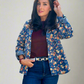Vintage Charm Floral Denim Jacket