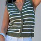 Al Fresco Striped Knit Vest
