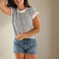 All-Season Striped Knit Sweater