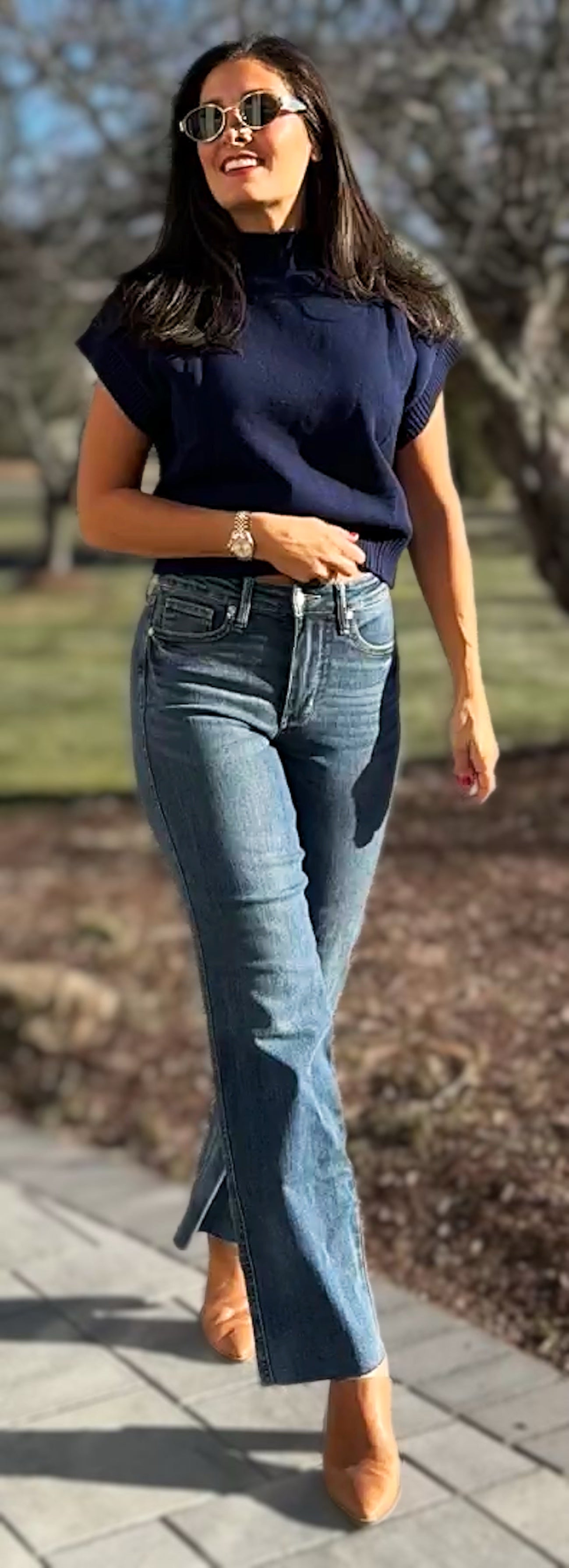 Sculpt & Style Mid-rise Straight Jeans