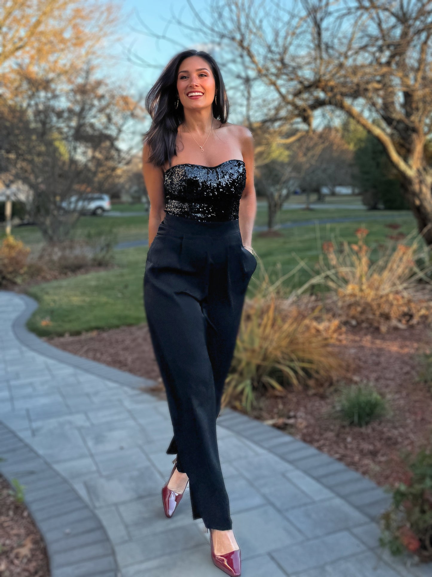 Champagne Shimmer Jumpsuit
