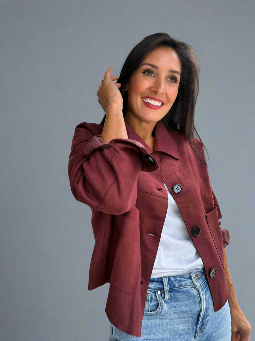 Patch Pocket Suede Jacket