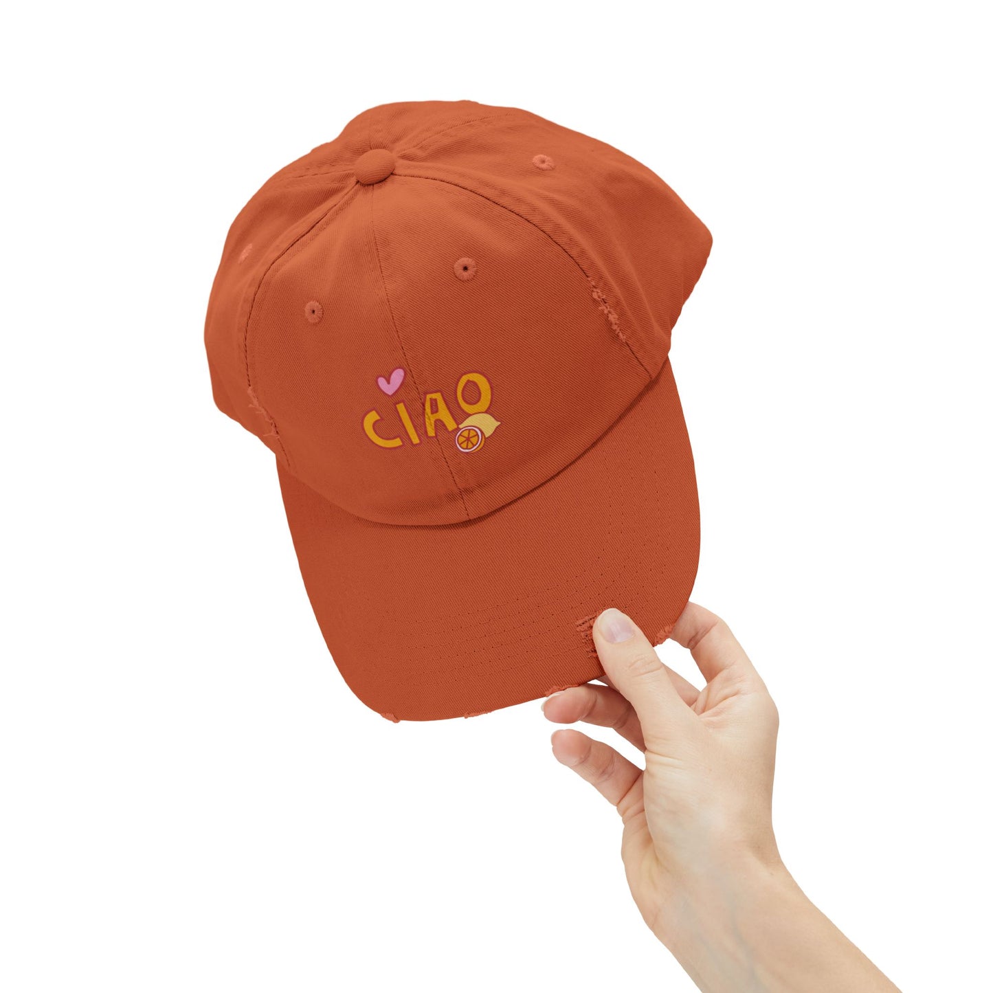 Ciao, Amore Distressed Hat