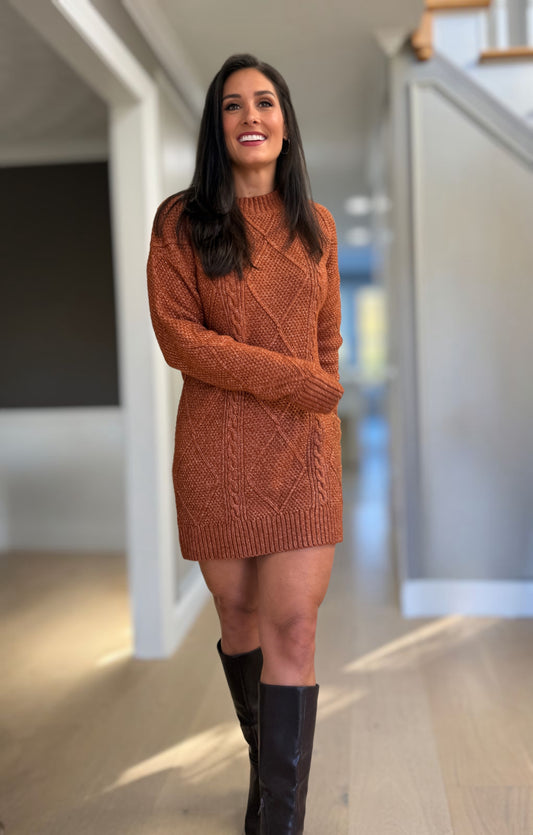 Harvest Knit Sweater Dress