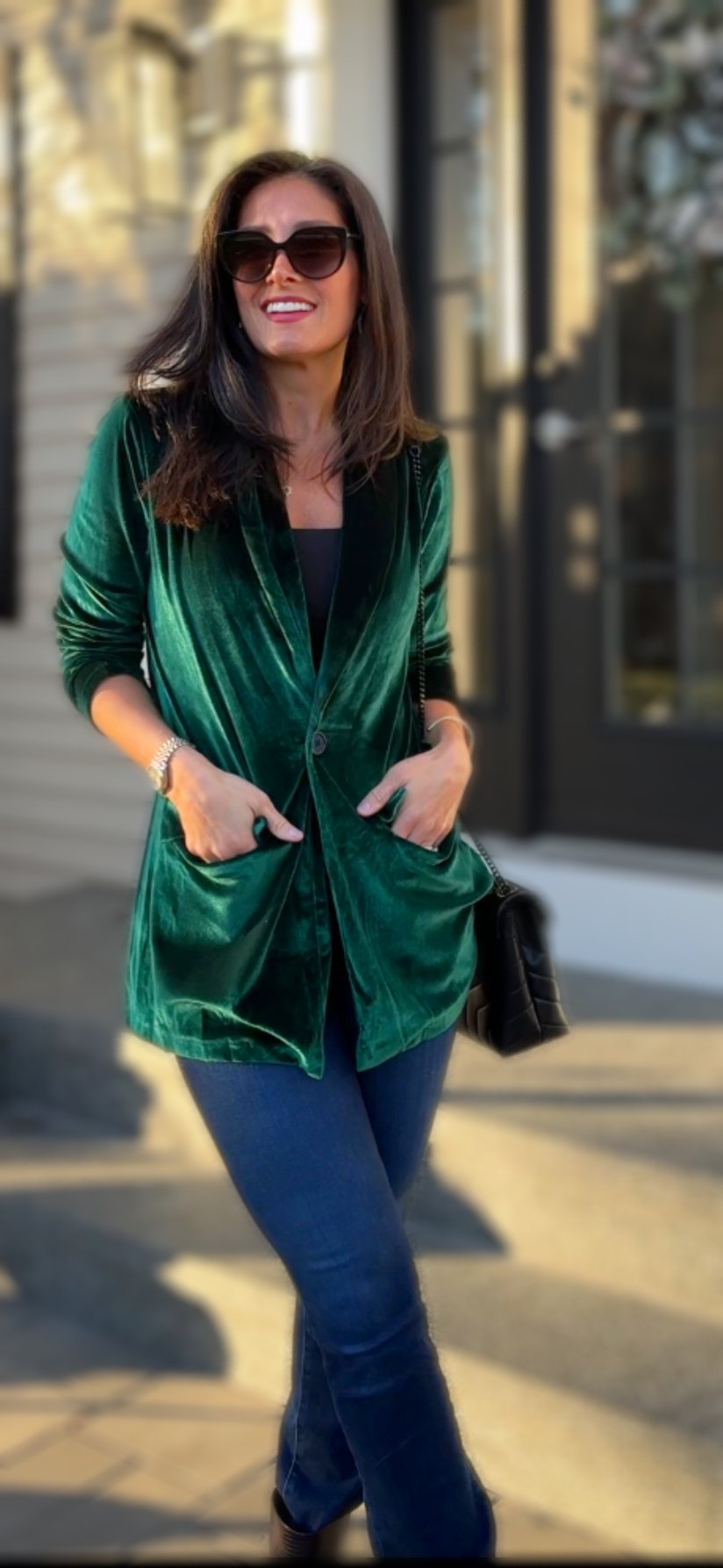 Holiday Style Shawl Collar Blazer